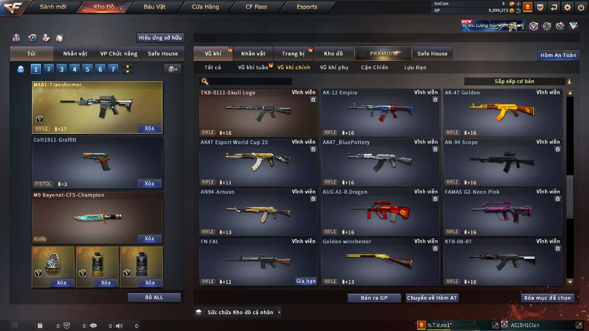 shop acc cf uy tin gia re